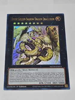 Divine Golden Shadow Dragon Dragluxion | NM | UR | MZTM-EN014 | Yu-Gi-Oh! - Image 1