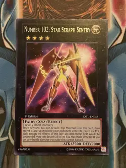 Yu-Gi-Oh! Number 102: Star Seraph Sentry #JOTL-EN053 Rare (NM) 1st ed - Image 1