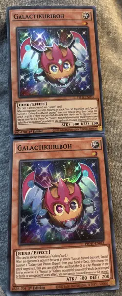 YuGiOh! - Galactikuriboh PHHY-EN003 Super Rare 1st Edition Near MintX2 - Image 1