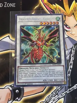 Yugioh Dragunity Knight - Vajrayana SHVA-EN050 Secret Rare 1st Ed NM - Image 1