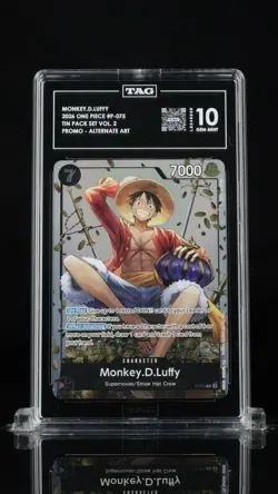 Monkey.D.Luffy Promo Alt Art Foil P-075 Tin Pack Set Vol. 2 TAG 10 2026 English - Image 1