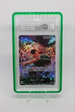 2025 One Piece Roronoa Zoro OP12-020 JP TAG 10 Leader Legacy of the Master with - Image 1