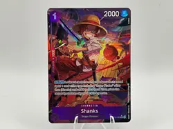 2025 One Piece Shanks OP13-065 Alt Art SR Carrying on His Will Holo Foil LP - Image 1