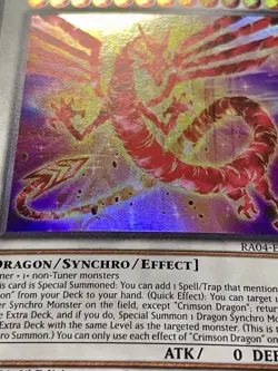 Crimson D + Synchro Rumble + Crystal Clear Wing Over Synchro Dragon | YuGiOh! - Image 2