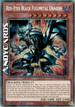 RED-EYES BLACK FULLMETAL DRAGON • Rara Starlight SP • MP25 EN014 • 1Ed • Yugioh! - Image 1