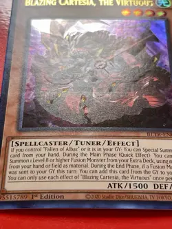 3x Blazing Cartesia, The Virtuous | BLTR-EN080 | UR | NM | 1st Edition | YuGiOh! - Image 2