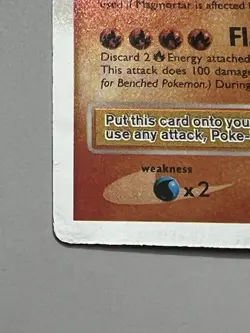 Pokemon TCG Magmortar LV.X Holo Card 123/123 Mysterious Treasures - Image 2