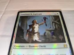 Foil Luminarch Aspirant - Promo - Zendikar Rising - Magic: The Gathering - MTG - Image 3