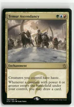 Temur Ascendancy - Khans of Tarkir MTG Moderately Played - Image 1