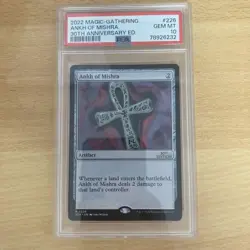 [PSA10] mc32 Psa10 Ankh Of Mishra Mtg 30Th Edition - Image 1