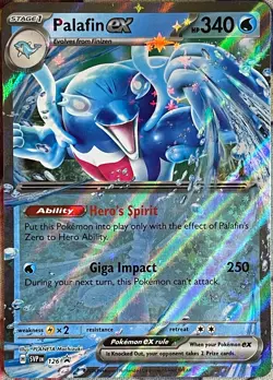 Palafin ex Black Star Promo - SVP126 - Scarlet & Violet Pokemon 2024 - Image 1