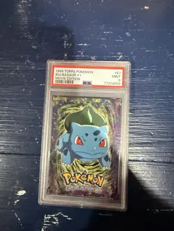 Graded PSA 9 BULBASAUR #1 #E1 1999 Topps Pokemon Movie Edition MINT - Image 1