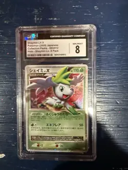 Pokemon Japanese Shaymin LV.X Collection Pack 003/012 CGC 8 - Image 1