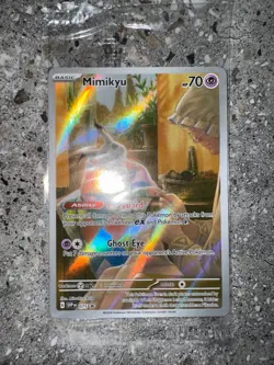 Pokemon TCG Cards Mimikyu SVP075 Illustration Rare Black Star Promo Holo SEALED - Image 3