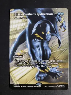 Black Panther's Redirection (Borderless) Mythic MTG Marvel Super Heroes - Image 1