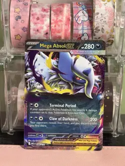 Mega Absol ex 086/132 Pokemon TCG Card Mega Evolution English - In Hand - Image 1
