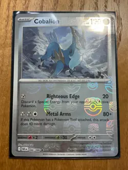 Cobalion (Master Ball Pattern) 066/086 Sv:Black Bolt Holo Pokemon card single NM - Image 2