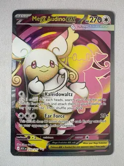 MEGA AUDINO EX 253/217 ULTRA RARE ASCENDED HEROES POKEMON NM ENG - Image 1