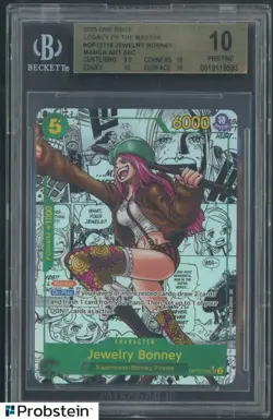 2025 One Piece Jewelry Bonney OP12 EN Manga Art Sec BGS 10 PRISTINE - Image 1