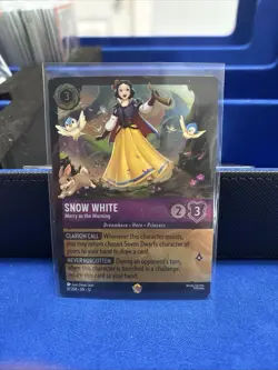 SNOW WHITE - Merry as the Morning COLD FOIL LEGENDARY Lorcana Wilds Unknown #37 - Image 1