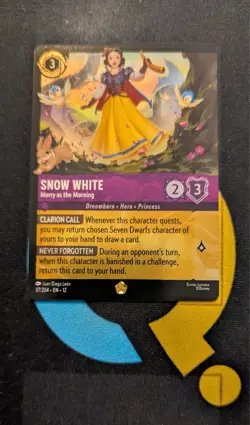 Snow White Merry as the Morning 37/204 Foil Legendary Lorcana Wilds Unknown - Image 1