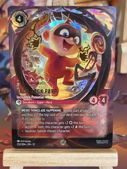 Jack-Jack Parr #232/204 Disney Lorcana Wilds Unknown 2026 Enchanted Foil TCG - Image 1