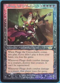 Phage the Untouchable FOIL Legions HEAVILY PLD Black Rare CARD (352023) ABUGames - Image 1