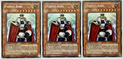 3 x CRMS-EN093 Puppet King - Secret Rare 1st Edition Lightly Played YuGiOh Cards - Image 1