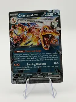 Pokemon TCG Paldean Fates Charizard EX Double Rare Holo Card 54/91 - Image 1