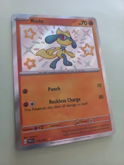 Riolu - 173/091 - Shiny Rare - Paldean Fates - Pokemon Card - NM/M - Image 1