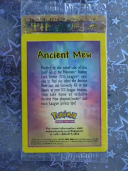 Ancient Mew Pokemon Card Movie Promo Factory Sealed HEAVY PLAY - CREASE - Image 1