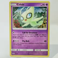 Celebi SM224 NM Cosmos Holo Foil Flower Field Art Black Star Pokemon Promo Card! - Image 1