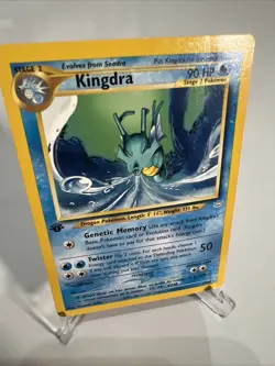Kingdra 1st Edition 19/64 Neo Revelation Non-Holo Rare Pokemon Card TCG - Image 1