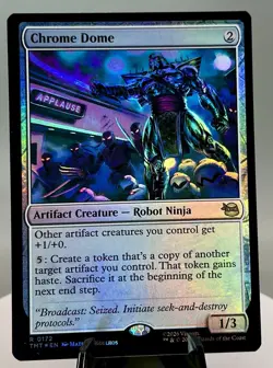 FOIL CHROME DOME mtg NM Teenage Mutant Ninja Turtles 1 Rare - Image 1