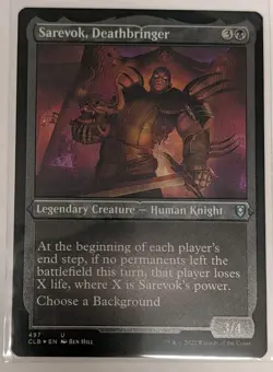 Sarevok, Deathbringer (Foil Etched) Commander Legends Baldur's Gate - MTG - Image 1