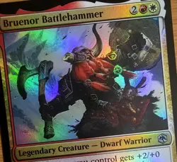 X 1 Bruenor Battlehammer FOIL NM-M Adventures in the Forgotten Realms 219 MTG - Image 1