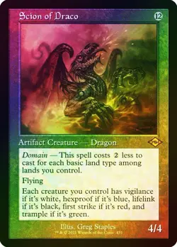 Scion of Draco (Retro Frame) (Foil Etched) Modern Horizons 2 Foil - Image 1