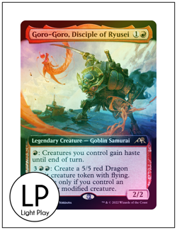 Goro-Goro, Disciple of Ryusei, Extended Art Foil, Magic MTG, LP - Image 1