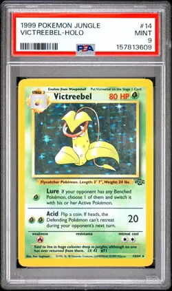 1999 Pokemon Jungle Victreebel #14/64 Holo PSA 9 MINT WOTC - Image 1