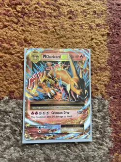 RARE Pokemon TCG Mega M Charizard EX Ultra Rare XY 13/108 Evolutions 2016 Card - Image 1
