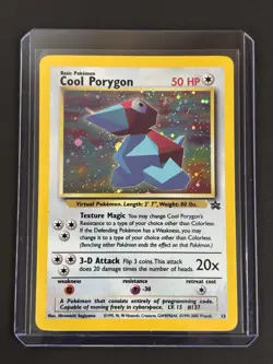 Wizards Pokemon TCG Cool Porygon 15/53 Wotc Promo Holo HP50 English Sugiyama - Image 1