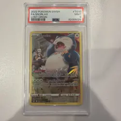2022 Pokemon SWSH FA/Snorlax #TG10 Lost Origin PSA 9 - Image 1