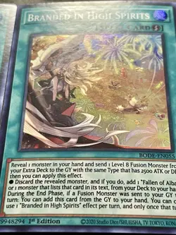 3x Branded In High Spirits | BODE-EN055 | Super Rare | NM | 1st Ed | YuGiOh! - Image 4