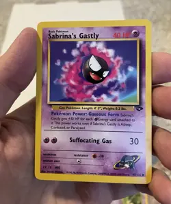 Sabrina's Gastly 97/132 Gym Challenge Common Regular English 40HP 1999 Unlimited - Image 1