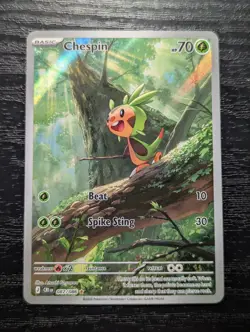 Chespin 087/086 - Mega Evolution: Chaos Rising - Pokemon TCG Illustration Rare - Image 1