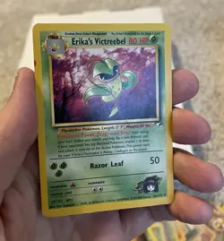 Pokemon Erika's Victreebel 026/132 Gym Heroes Rare Regular English 80HP 2000 - Image 1