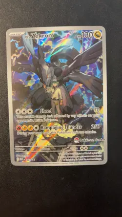 Pokemon Center N’s Zekrom 031 Promo Near Mint Pokemon Center Stamped - Image 1