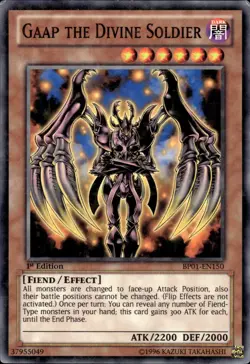 Gaap The Divine Soldier - Starfoil Rare 1st Edition BP01-EN150 - LP - YuGiOh - Image 1