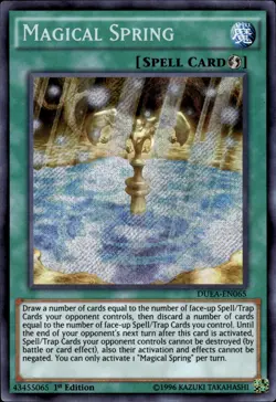 Magical Spring - Secret Rare 1st Edition DUEA-EN065 - NM - YuGiOh - Image 1