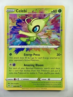 Celebi 009/185 Vivid Voltage Pokemon Amazing Rare Gem Mint 💎 - Image 2